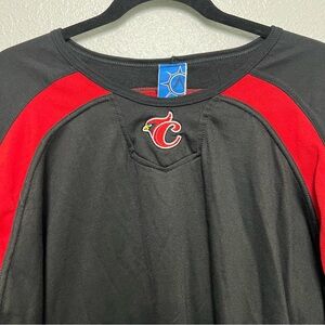 VTG Atlantis Textil‎ Black Red Men’s XL Long Sleeve Shirt Cardinals Embroidery